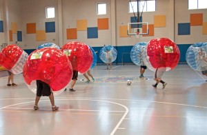 bubble football